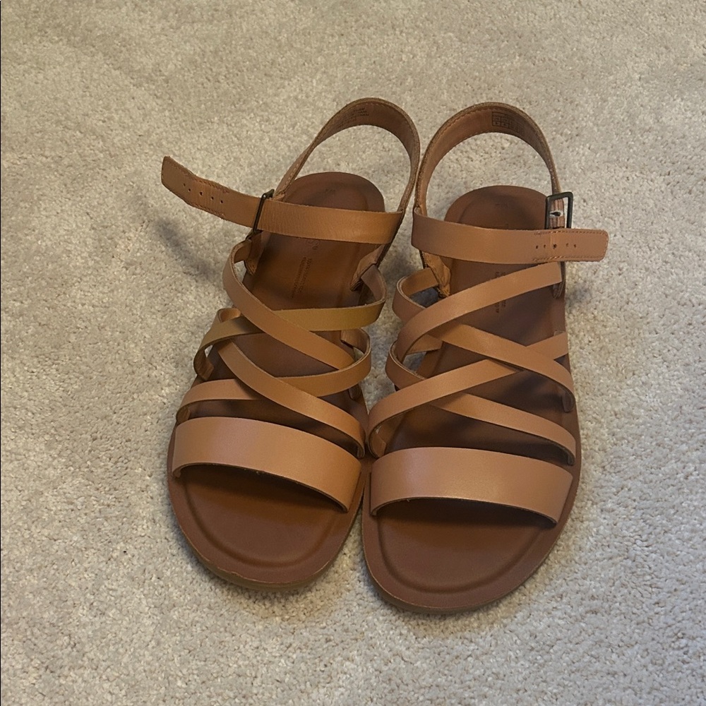 Toms Women's Tan Strappy Sandals